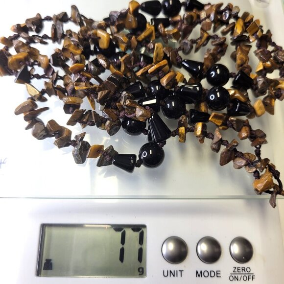 Tigers Eye Small Chips Necklace - Picture 7 of 9